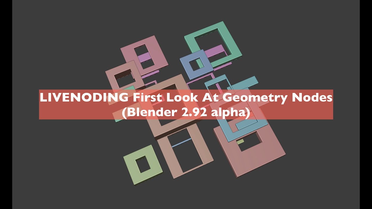 LIVENODING First Look at Geometry Nodes