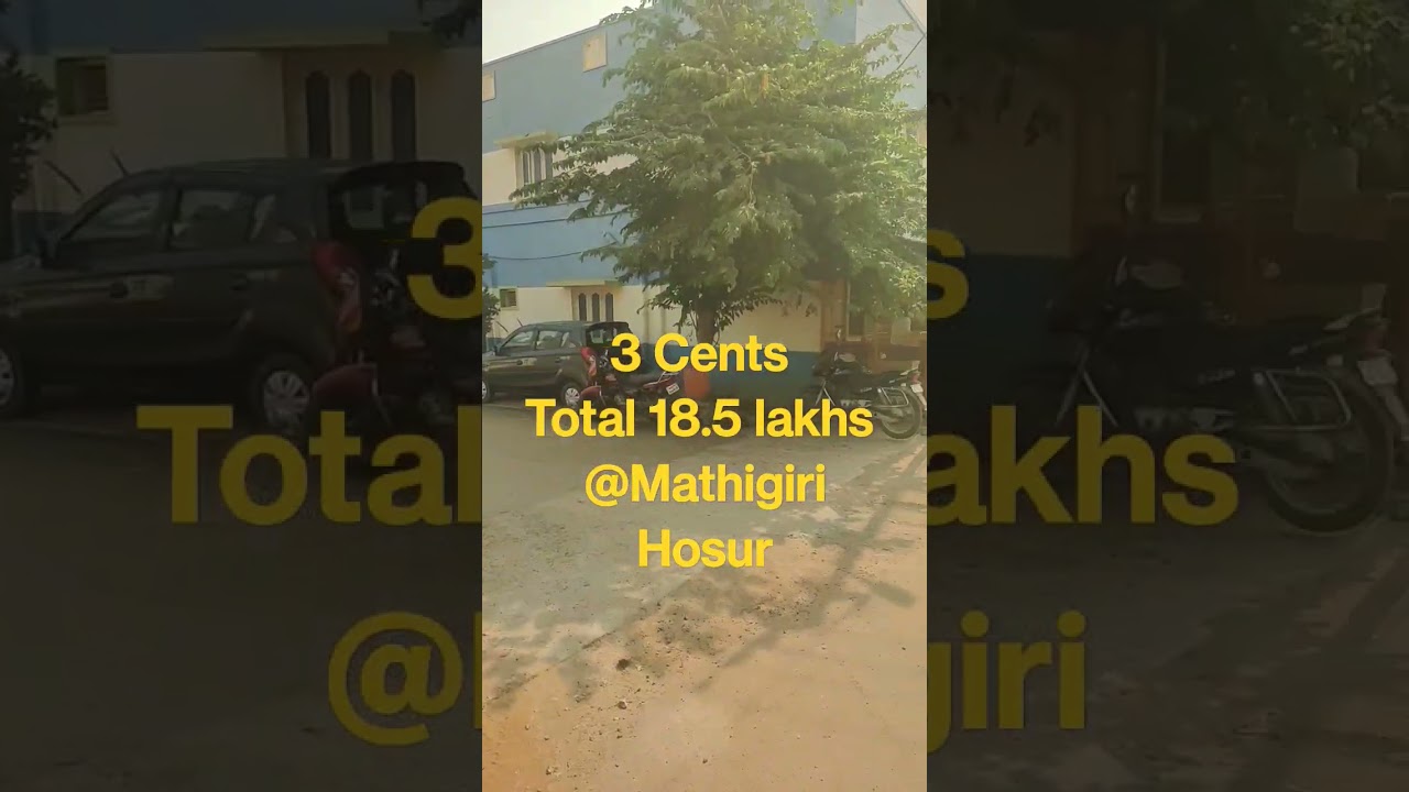 3 cents Site for sale in hosur @mathigiri #realestate #investment