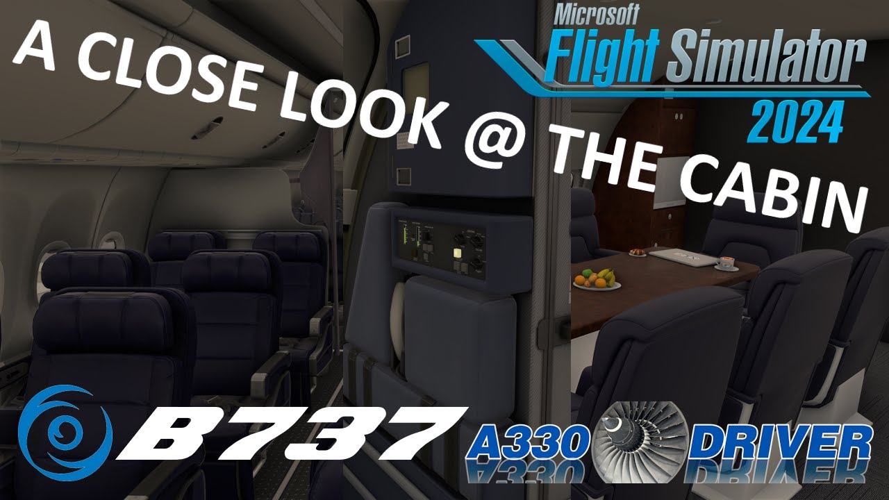 A CLOSE LOOK at the Passenger, Cargo & BBJ CABINS in the PMDG 737-800  in Flight Simulator 2024