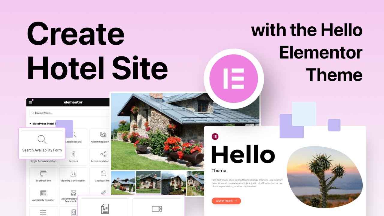How to Use Hello Elementor Theme to build a Hotel WordPress Website