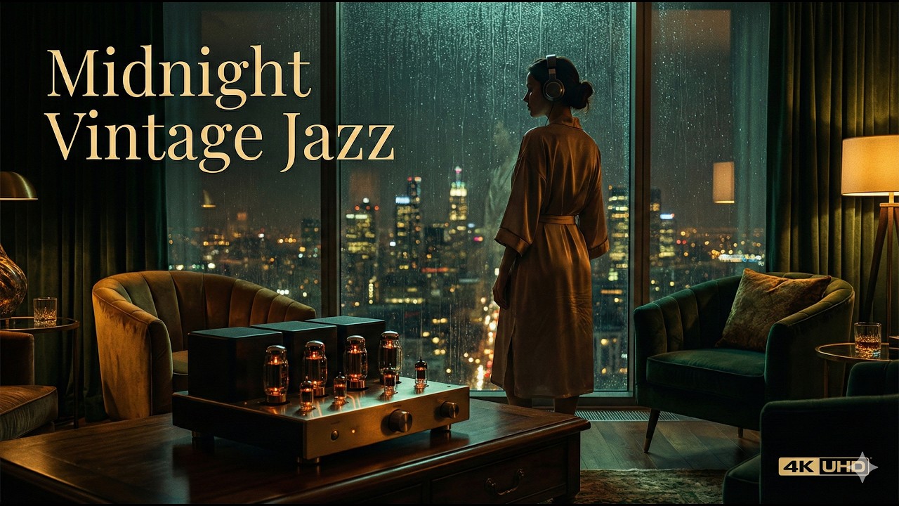 Slow Dancing by the Window • Rainy City Night & Smooth Vocal Jazz Luxury Loop