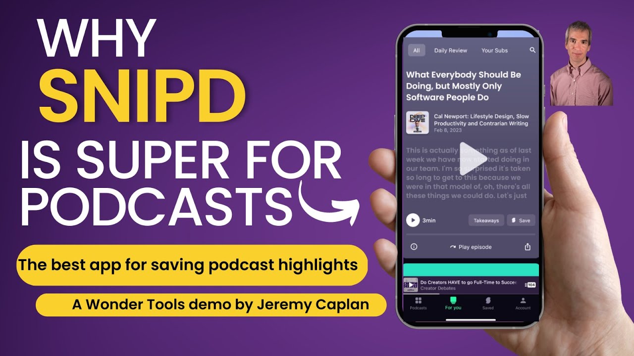 Why Snipd is the best podcast app for saving and sharing highlights