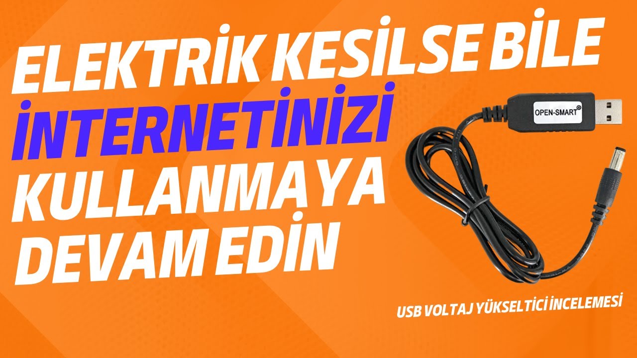 Elektrik Kesilse Bile İnternetinizi Kullanmaya Devam Edin | USB Voltaj Yükseltici İncelemesi