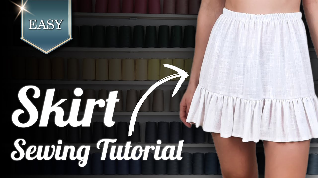 Sew This Easy Mini Ruffle Skirt 🌞 | Beginner Sewing Tutorial + PDF Pattern