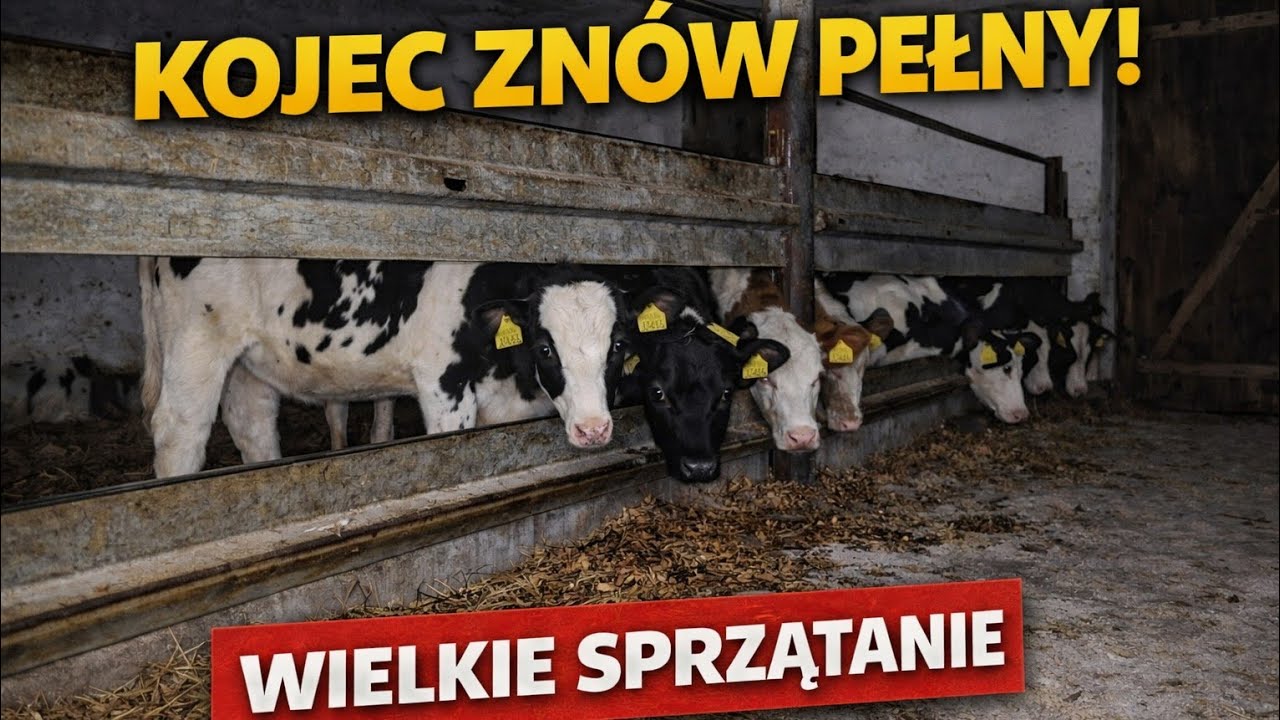 Akcja sprzątania obornika // kojec zapełniony