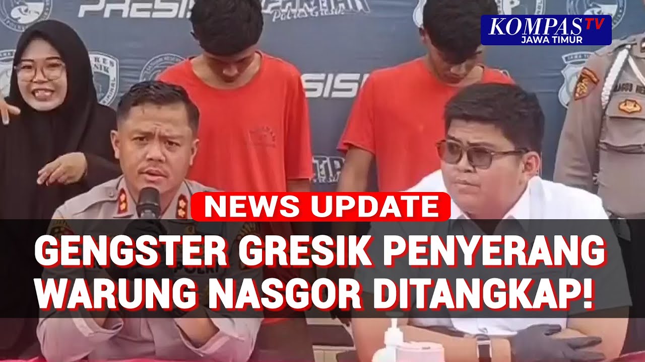 Gengster Penyerang Warung Nasi Goreng di Gresik Akhirnya Dibekuk Polisi