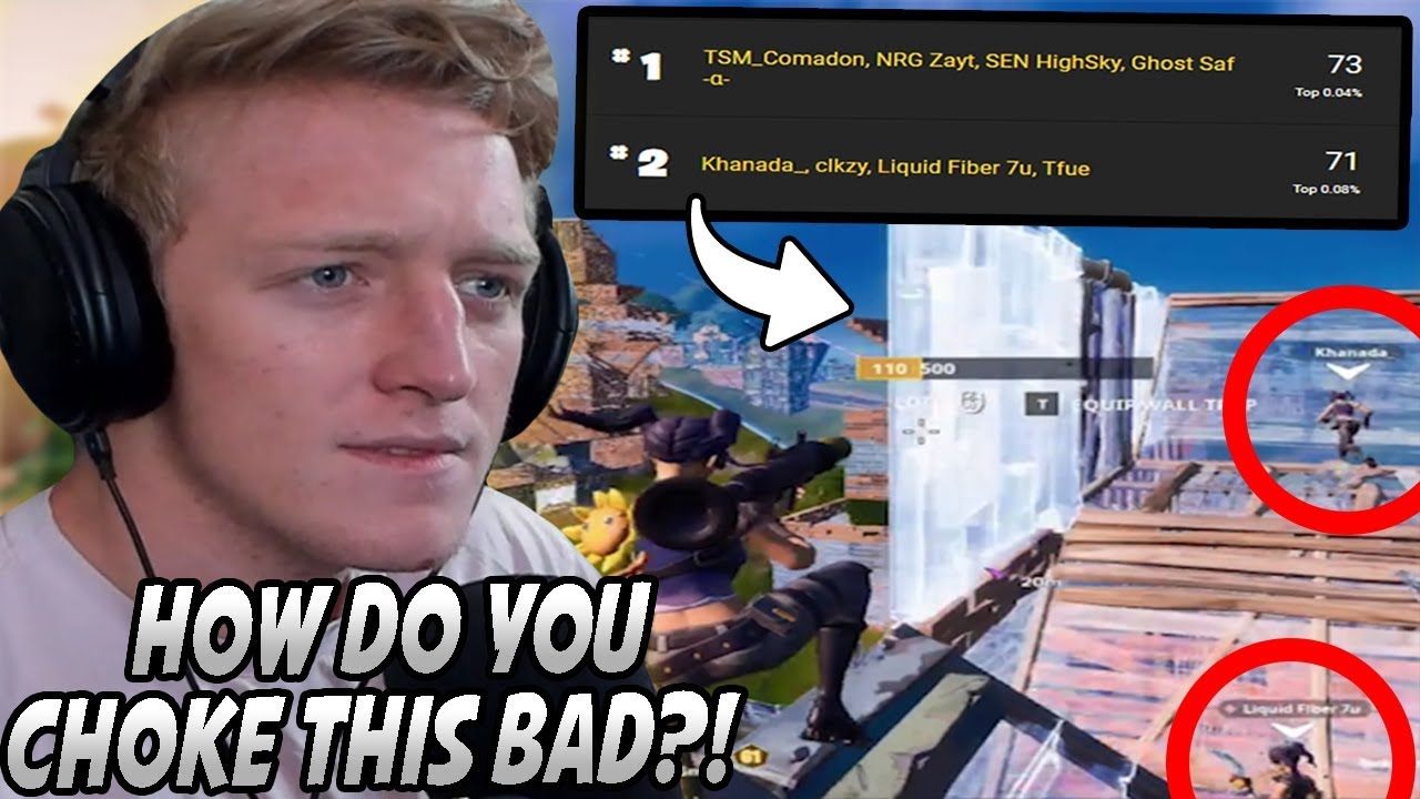 Tfue Gets HEARTBROKEN After His Team CHOKES & Makes Him Get 2ND Place In The Squad FNCS Tournament!