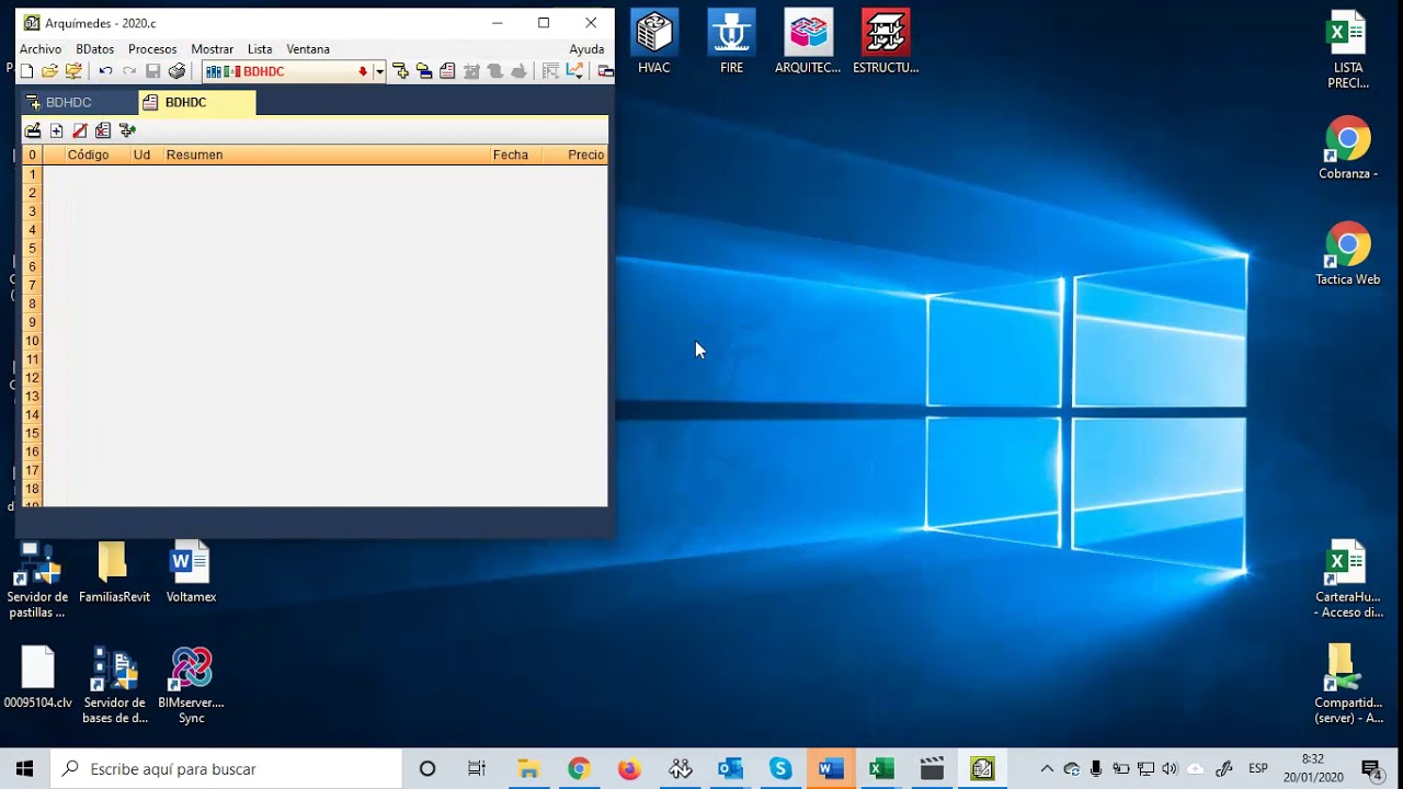 Arquímedes - Importación desde Excel