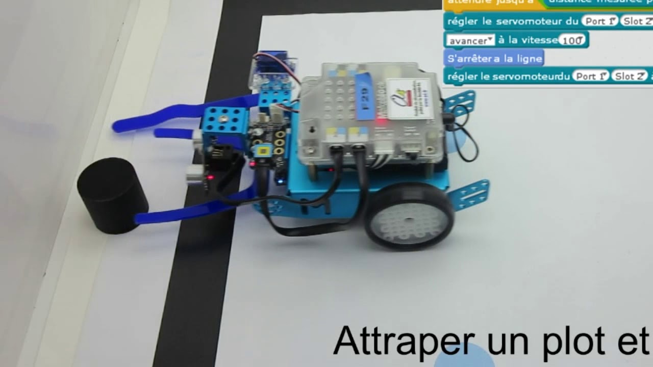 Concours robotique - Détecter un objet  et le pousser avec différents robots