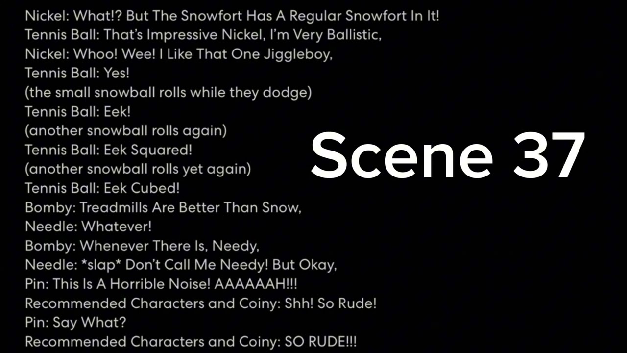 My BFDIA 16 Transcript Scenes To Release On December 2, 2024