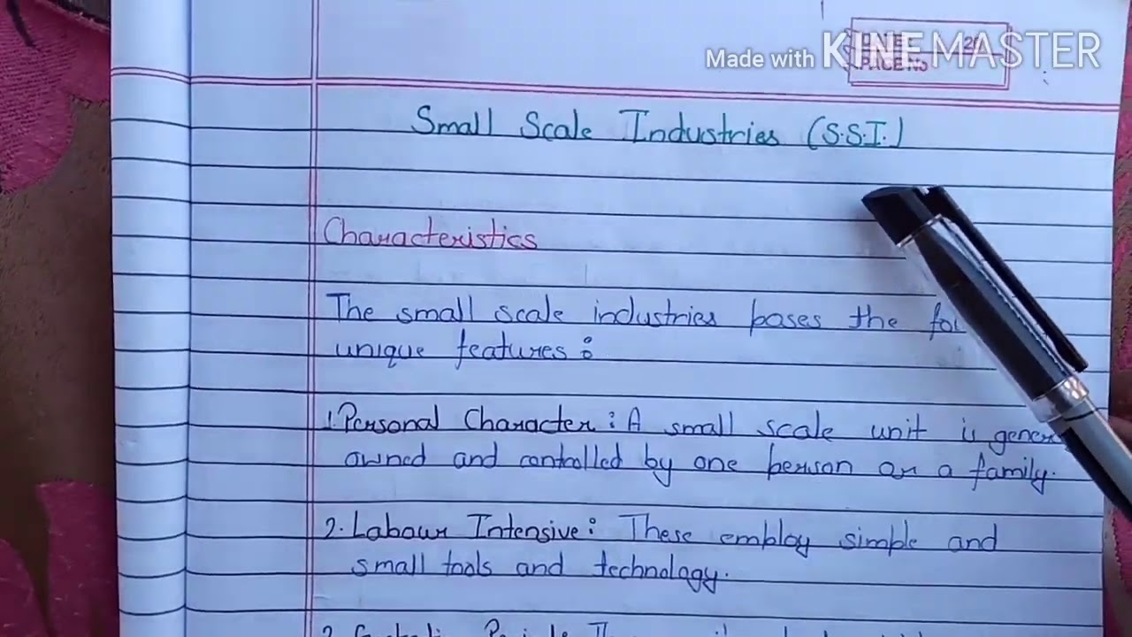 Characteristics of SSI || Objectives of SSI || Small Scale Industries explanation in Hindi