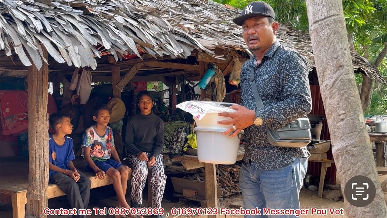 មករៀបចំធ្វេីផ្ទះជូនក្មួយកំព្រាទាំងបួន By Pou Vot