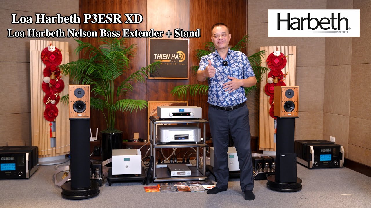 Loa Harbeth P3ESR XD + Loa Harbeth Nelson (Bass Extender + Stand) - Quá Lợi Hại Với Cặp Loa Nhỏ
