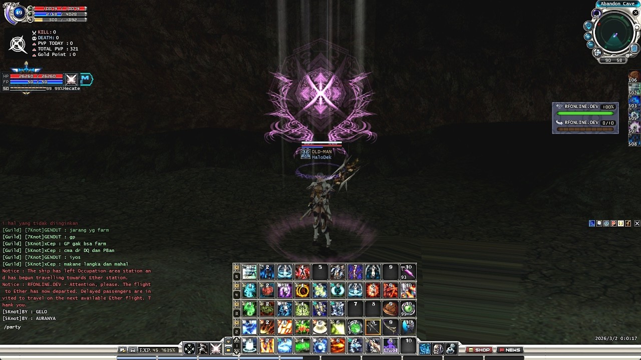 WAR MALAM PAKAI RARE D STAFF - RF ALLSTARS