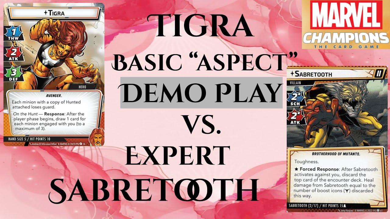 Basic Tigra Demo Gameplay Vs. Expert Sabretooth (Limited M-She-U Environment)