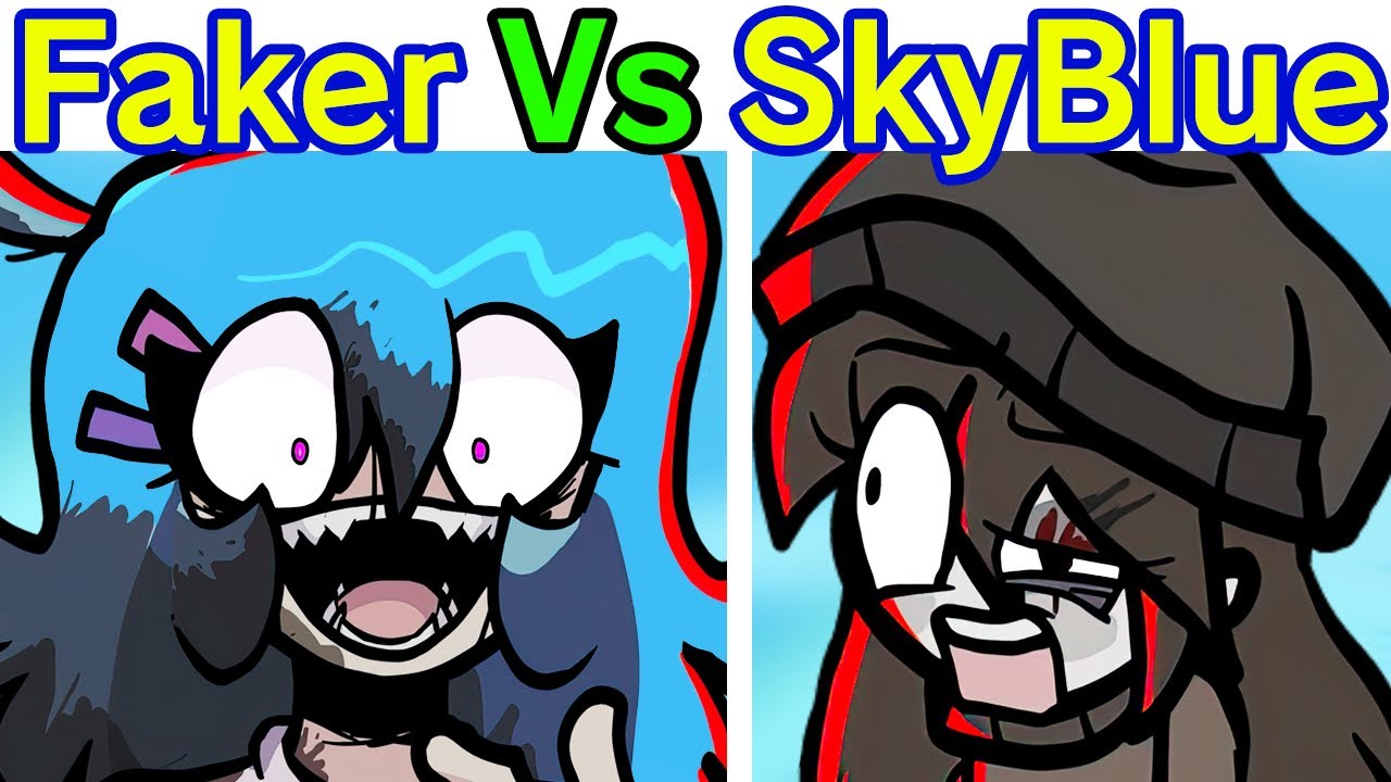 Friday Night Funkin' Faker Sky VS Skyblue Week + All Endings (FNF Mod/Hard) (Markov Cover)