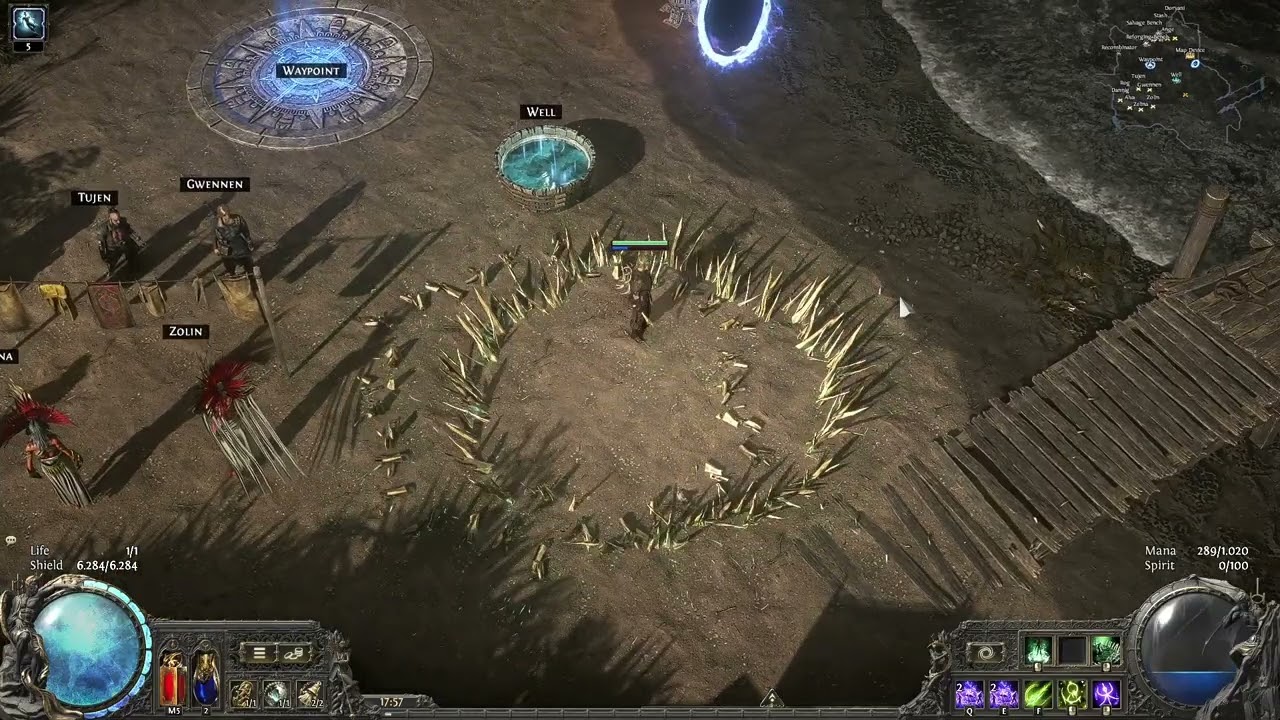 POE2 The Bonedozer (Bone Cage Pathfinder, one-button build)