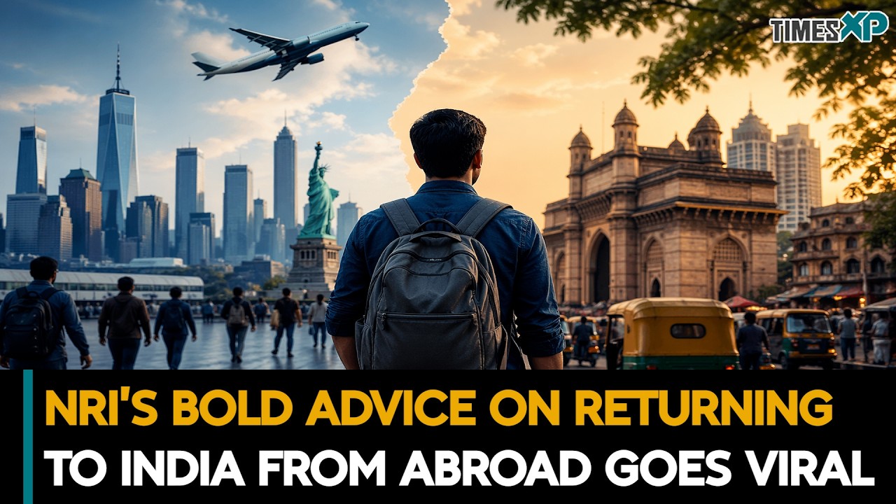 NRI&rsquo;s Bold Advice on 'Returning to India' from Abroad Goes Viral | Indians Abroad