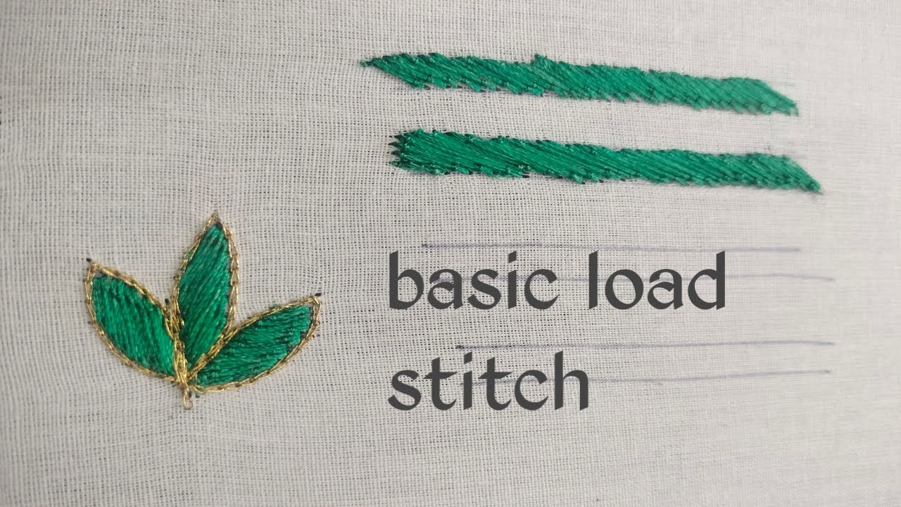 HOW TO STITCH LOAD STITCH EASY METHOD 8072397696
