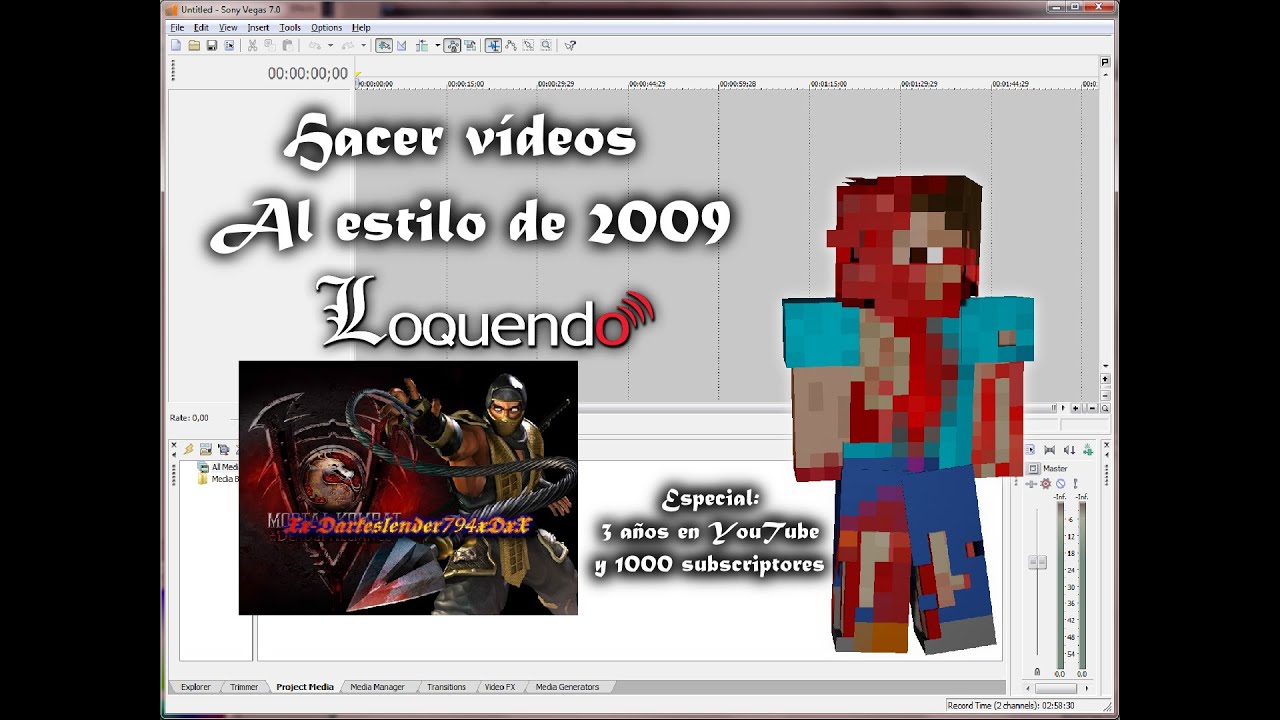 Cómo hago los vídeos al estilo del 2009 | Especial 3 años en YouTube y 947 subscriptores (Loquendo)