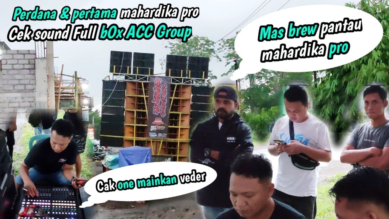 This is what the full Box ACC sound looks like ‼️MAS BRE monitors the sound check of Mahardika Pr...