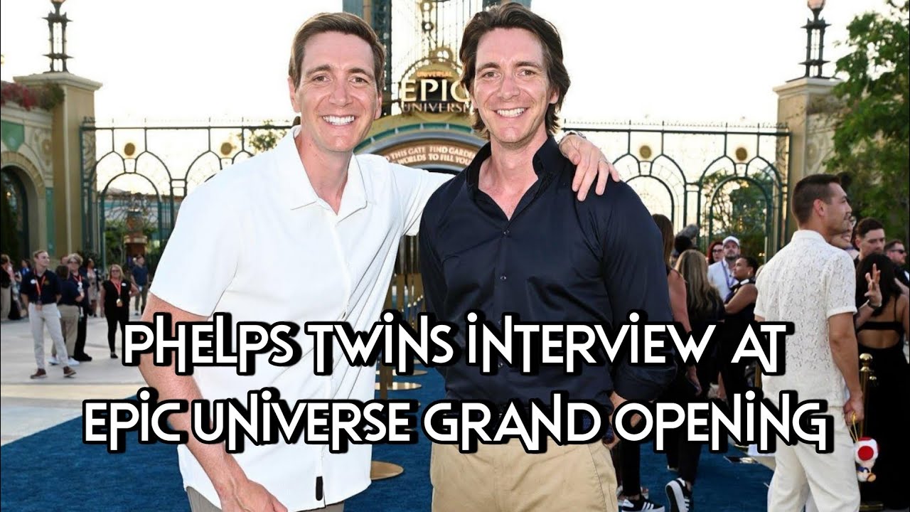 James and Oliver Phelps interview at Universal Epic Universe Grand Opening