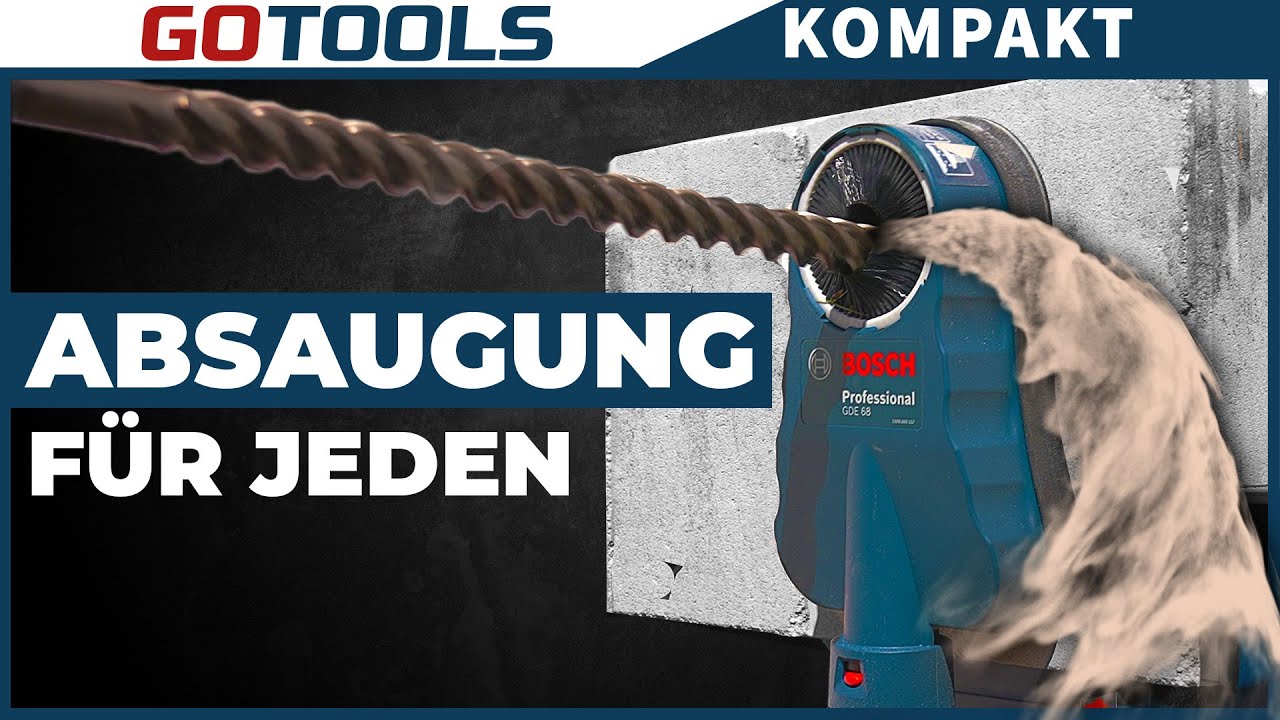 Простое сверление без пыли! Пылеудаление Bosch GDE просто гениально!