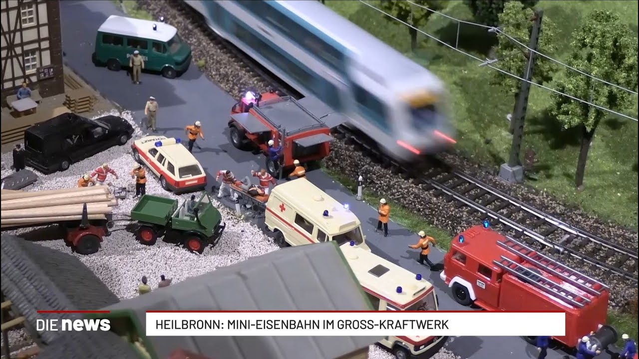 Heilbronn: Mini-Eisenbahn im Gross-Kraftwerk
