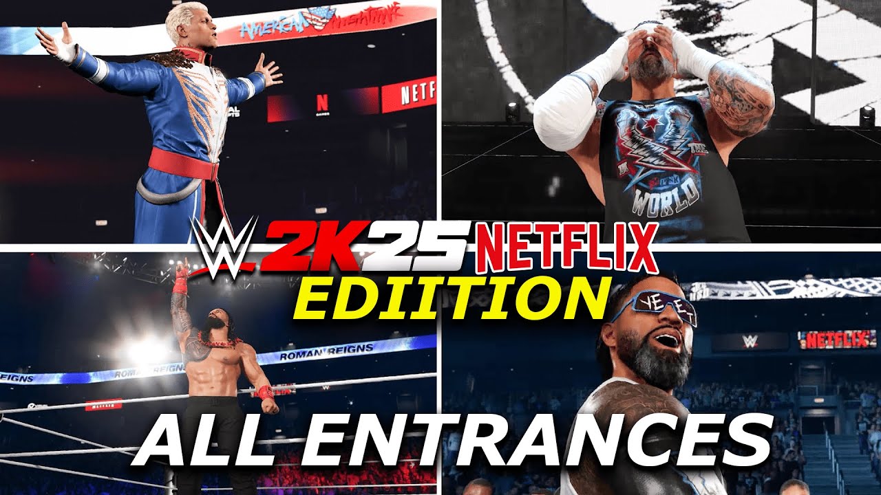 WWE 2K25 Netflix Edition – ВСЕ выходы на ринг