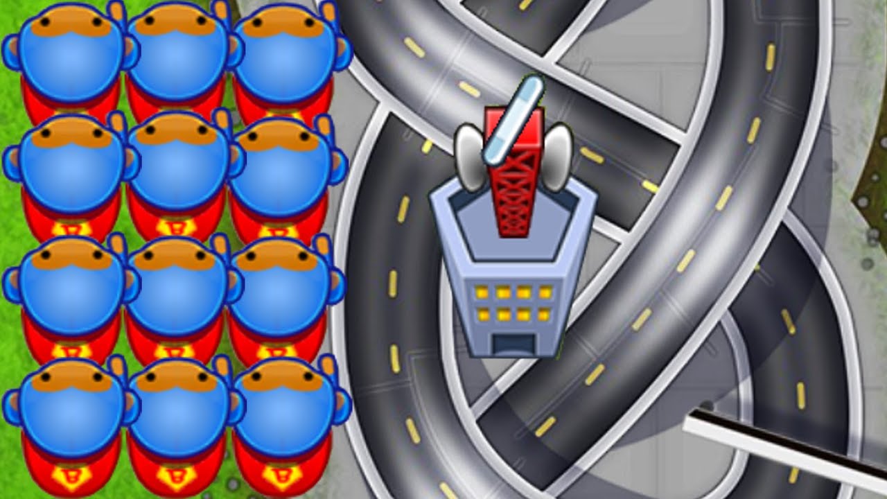 WINNING With Supermonkeys ONLY??? (Bloons TD Battles)