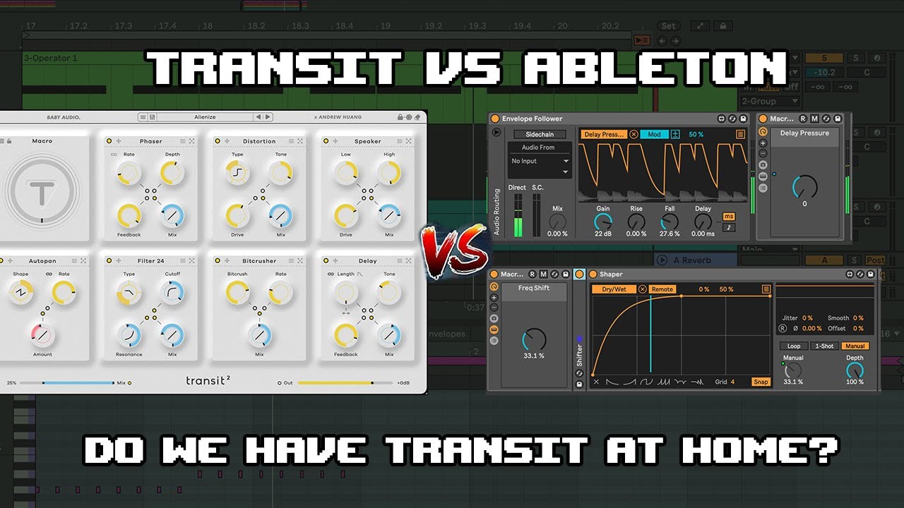 Baby Audio Transit vs Ableton Device Modulation