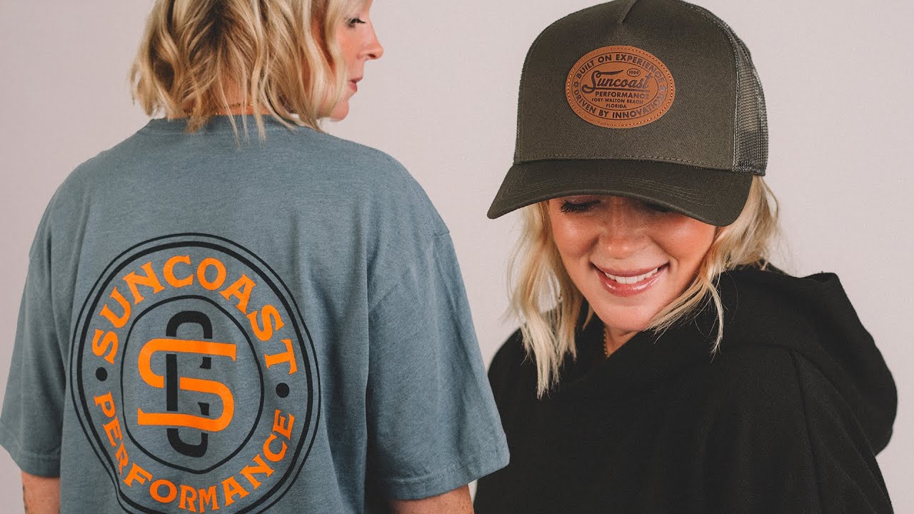Custom Hats with Logo + Apparel for SunCoast Performance: Anthem Branding