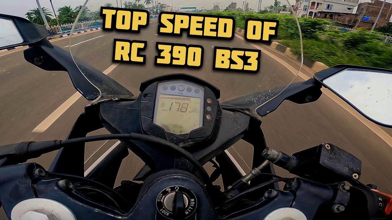 Rc 390 bs3 top speed test 2015 model with raw sound