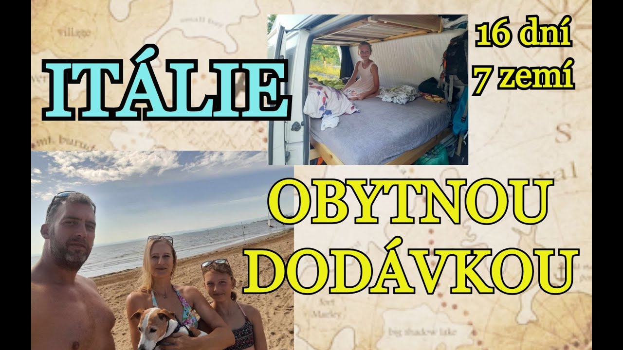 8. ITÁLIE OBYTNOU DODÁVKOU |  město TERSTE, DUKE BEACH - psí pláž v Lignano Riviera 16 DNÍ 7 ZEMÍ