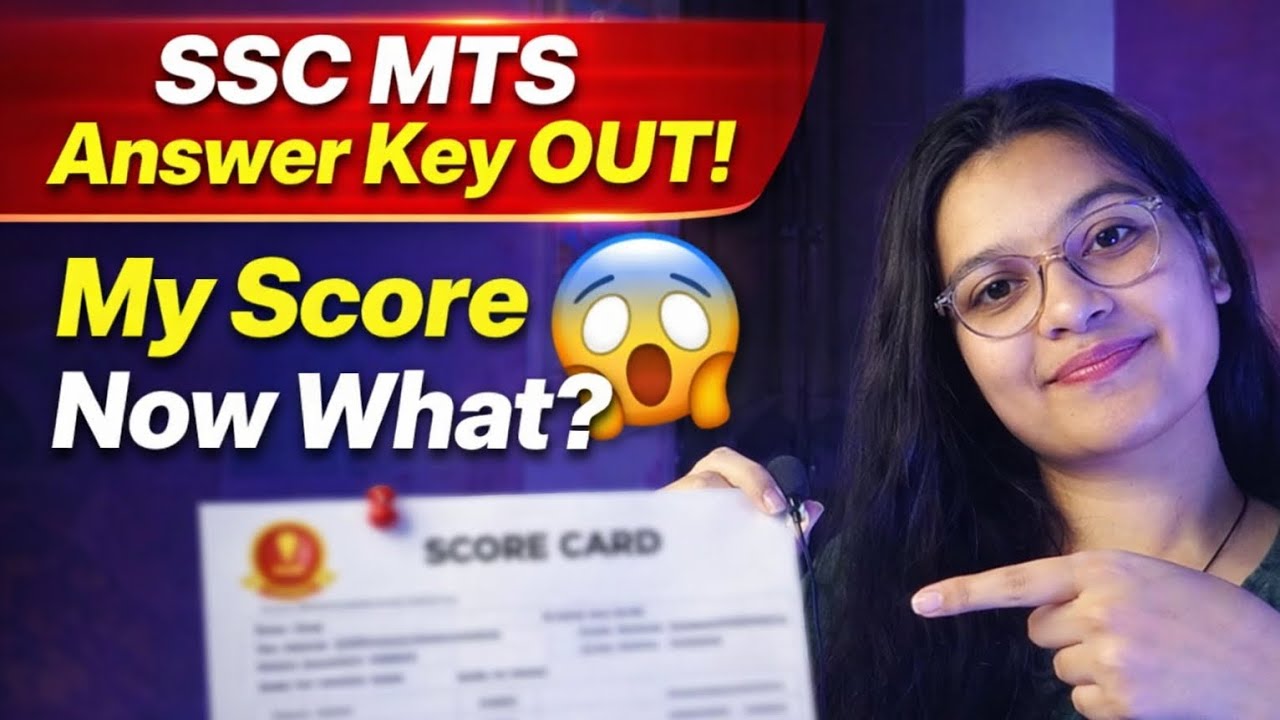 SSC MTS ANSWER KEY OUT ✅️ MY SCORE ? 🔐 #ssc #shorts #rankmitra 