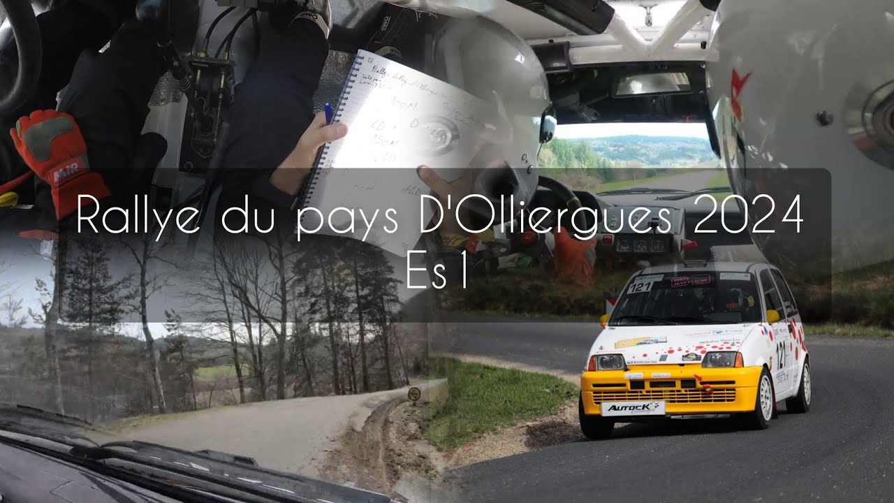 Rallye du pays D'Olliergues 2024 - Es1 Garnier Verrier Fiat Cinquencento F2/11
