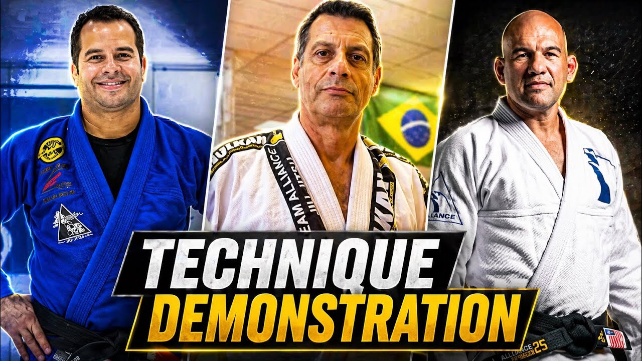 VERY RARE Alliance Jiu Jitsu Technique Demonstration Romero Jacare, Leo Vieira & Fabio Gurgel