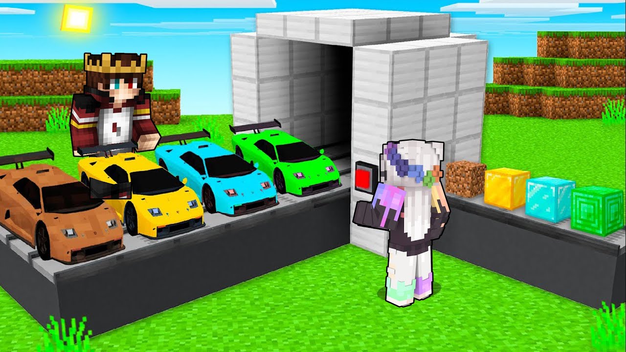 ARABA &Uuml;RETEN MAKİNE YAPTIM  - Minecraft