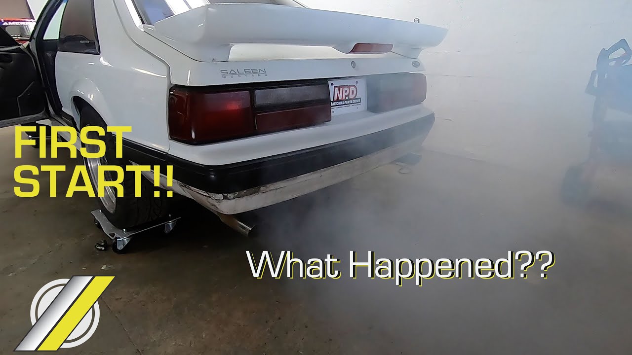 ПЕРВЫЙ ЗАПУСК после 12 лет простоя - Saleen Mustang Foxbody 1989 года, № 50
