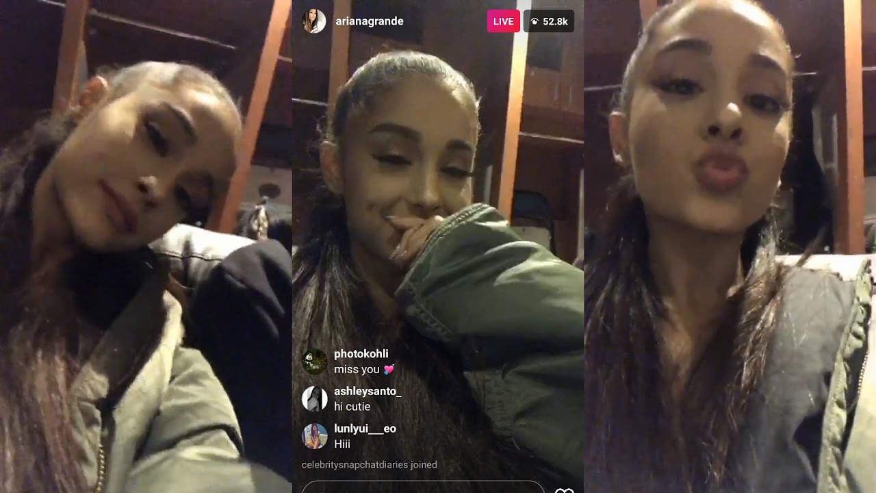Ariana Grande  | Instagram Live Stream | 11 April 2017