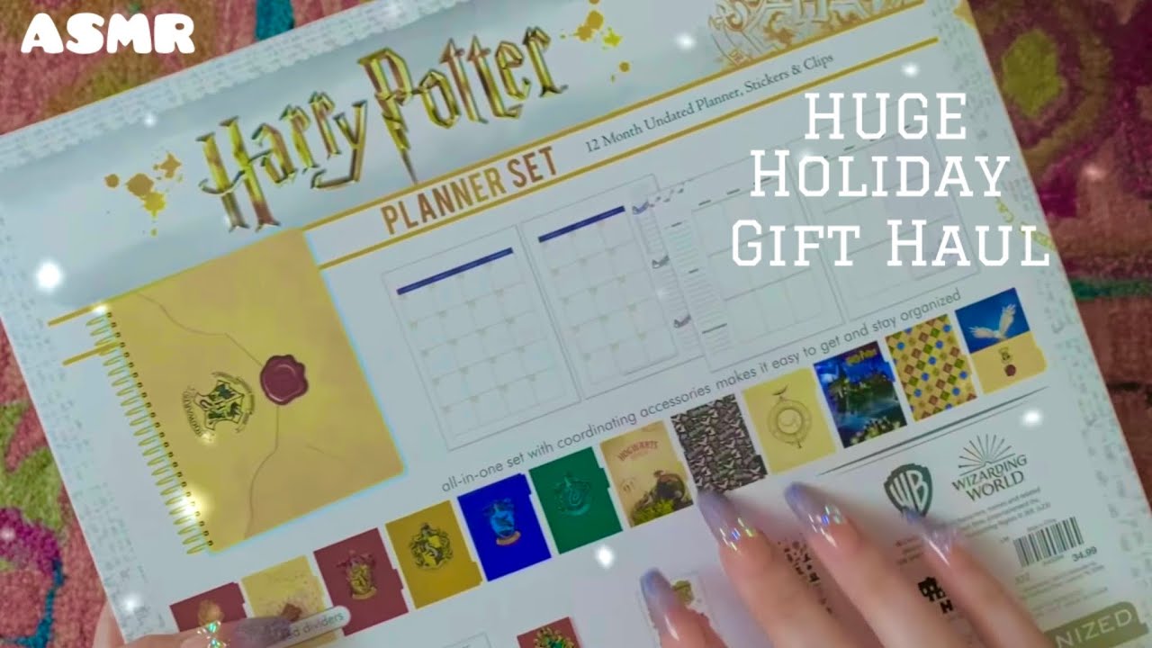 ASMR Holiday Gift Haul 🎄Tapping and Scratching