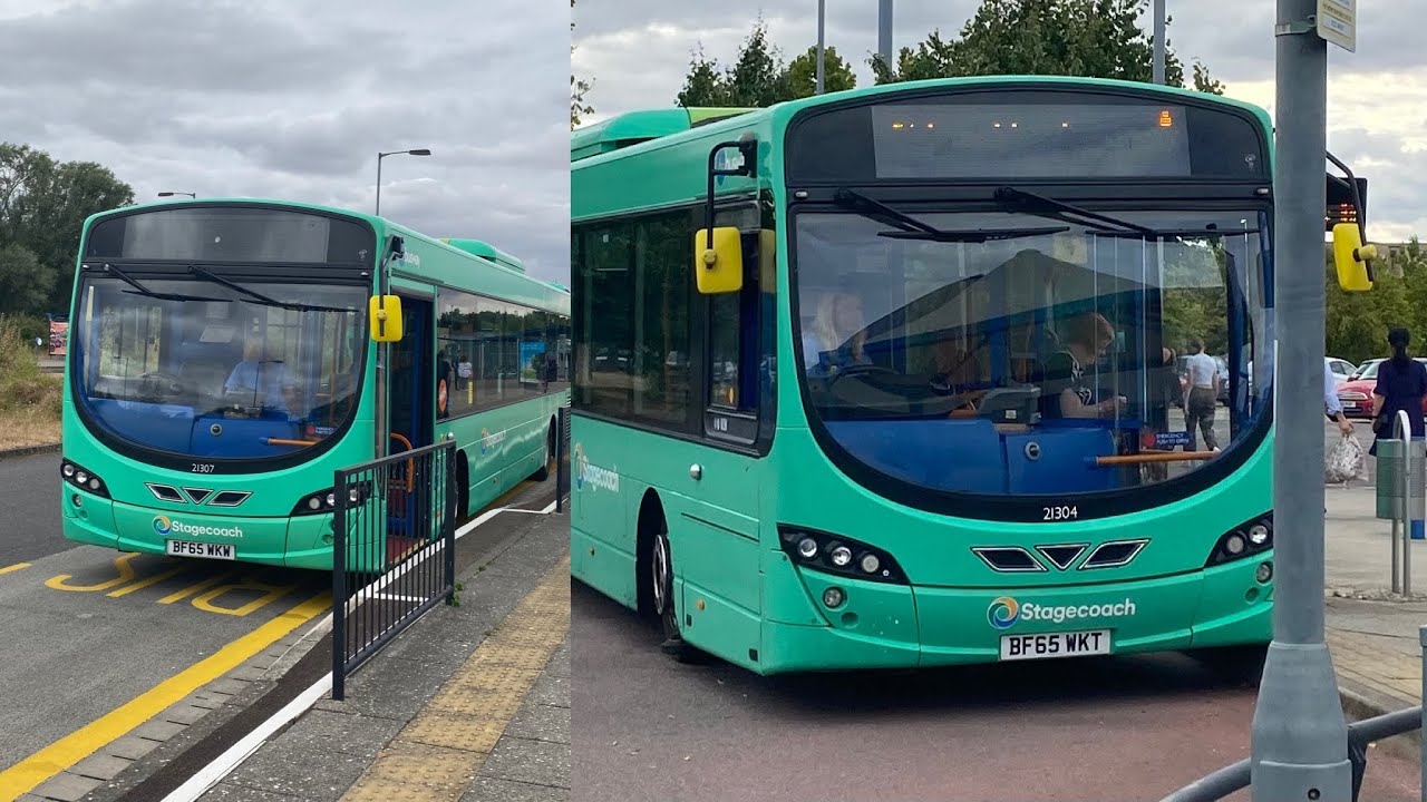 Stagecoach, The Busway Route A@21307/BF65 WKW, 21304/BF65 WKT (St Ives - Trumpington)