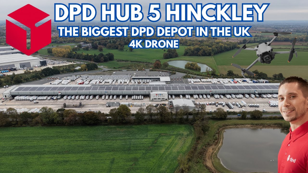 DPD HUB 5 HINCKLEY LEICESTERSHIRE - DJI MINI 5 PRO DRONE - THE BIGGEST DPD DEPOT IN THE UK !!!!