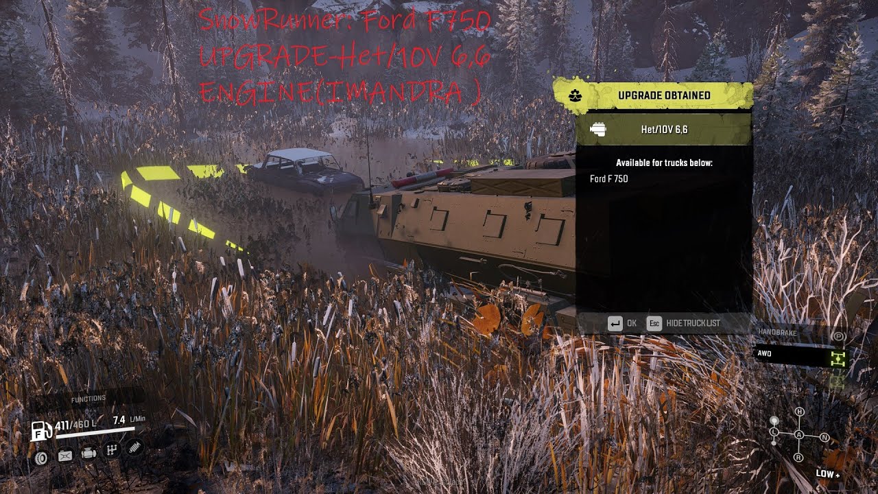 SnowRunner: Ford F750 UPGRADE-Het/10V 6,6 ENGINE(IMANDRA )