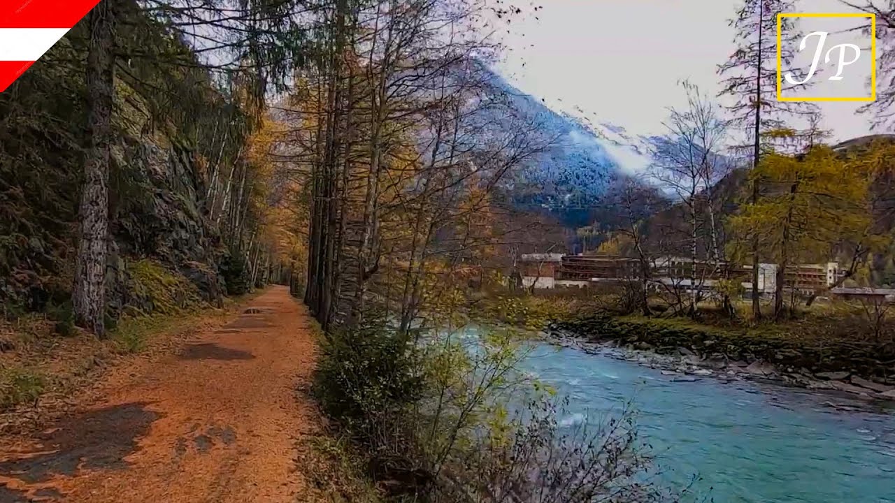 Scenic Alpine River Walk -  Langenfeld, Otztal Valley, Austria