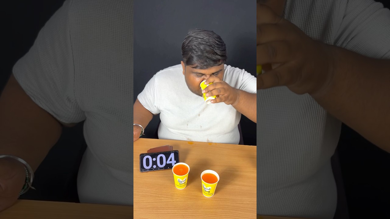 10 Second me 4 glass Cold Drink Challenge #foodchallenge #10secondschallenge #asmr #eatingchallenge