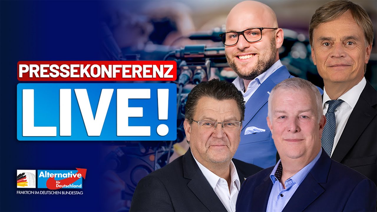 LIVE: Pressekonferenz der AfD-Fraktion - Diese Woche im Bundestag