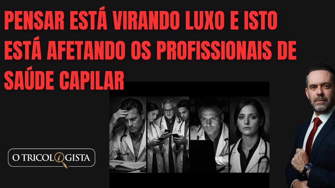 PENSAR ESTÁ VIRANDO LUXO E ISTO ESTÁ AFETANDO OS PROFISSIONAIS DE SAÚDE CAPILAR