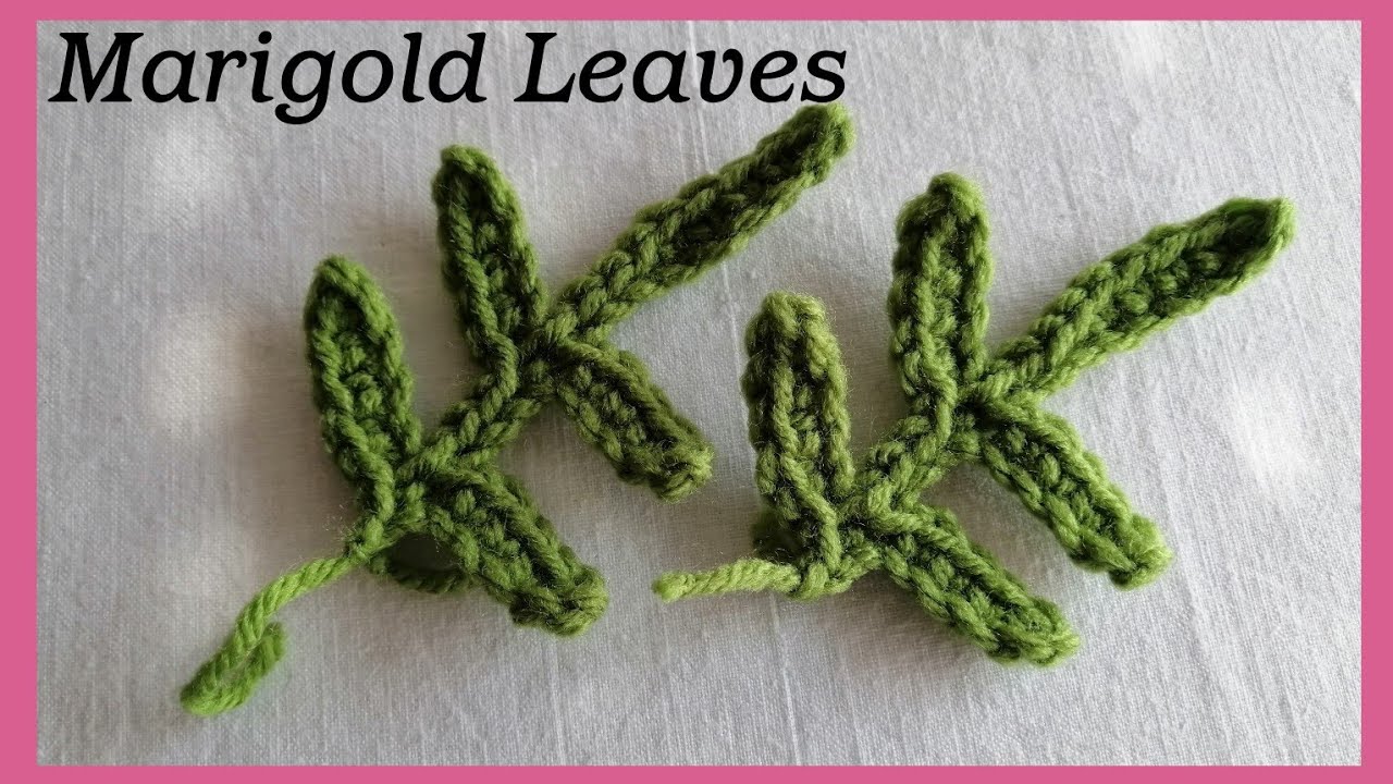 Crochet Marigold Leaves
