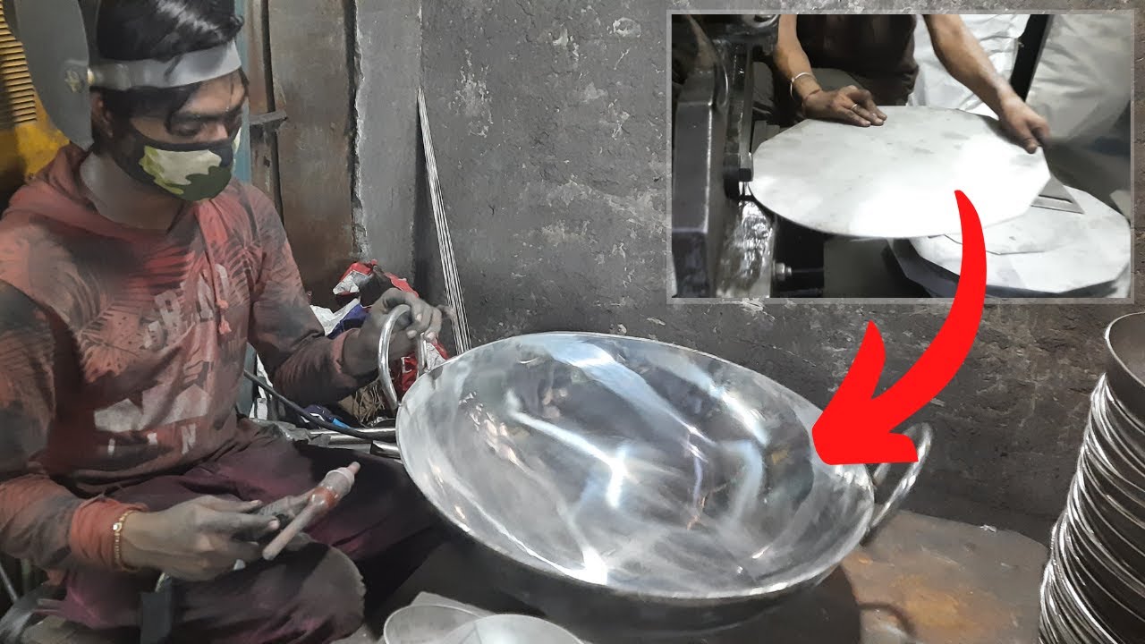 Talented boys making pan by stainless steel | kitchenware | Amazing skill jobs | Millennium skills